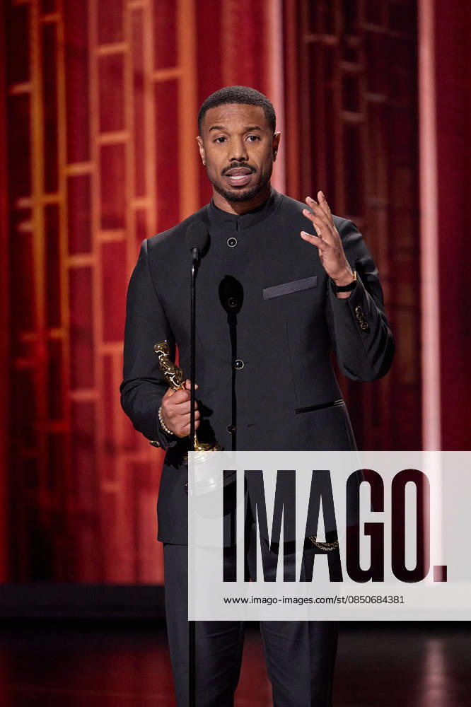 Michael B. Jordan accepts the Oscar for Actor in a Leading Role during the live ABC Telecast of the 98th Oscars at the Dolby Theatre at Ovation Hollywood on Sunday. Hollywood USA - ZUMAz03_ 20260315_zah_z03_108