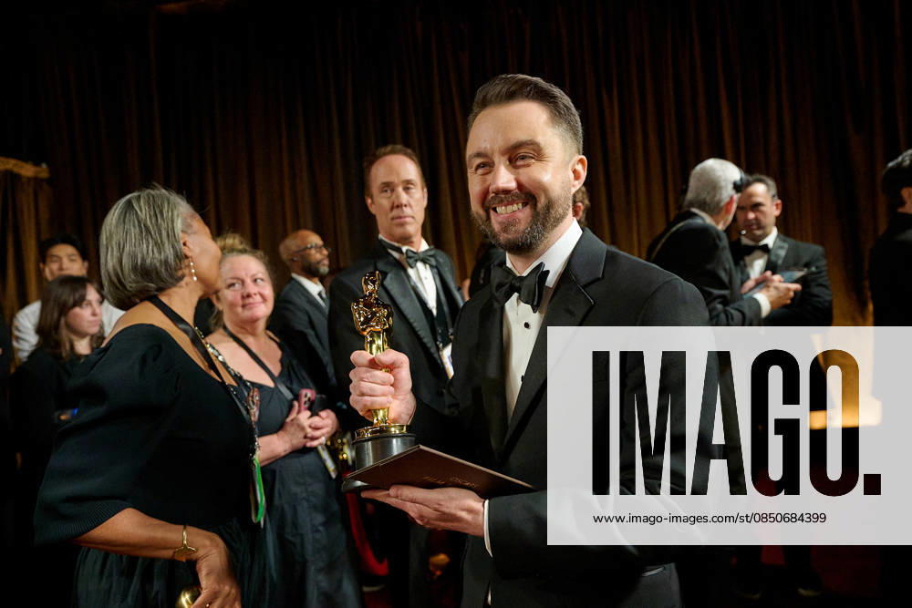 98th Oscars, Academy Awards Andy Jurgensen poses backstage with the Oscar for Film Editing during the 98th Oscars at Dolby Theatre at Ovation Hollywood on Sunday, March 15, 2026., Credit:Richard Harbaugh The Academy Avalon United States of America, CA, Hollywood, Dolby Theater