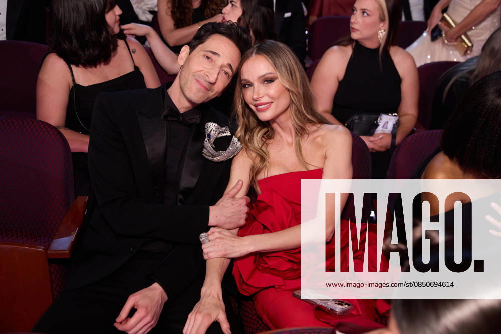 Adrien Brody and Georgina Chapman during the live 98th Oscars at the Dolby Theatre at Ovation Hollywood in Los Angeles. Hollywood USA - ZUMAz03_ 20260316_zah_z03_003