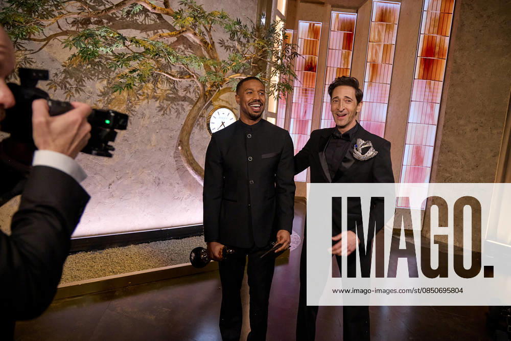 98th Oscars, Academy Awards Michael B. Jordan and Adrien Brody backstage during the 98th Oscars at the Dolby Theatre at Ovation Hollywood on Sunday, March 15, 2026., Credit:SI Avalon United States of America, CA, Hollywood, Dolby Theater