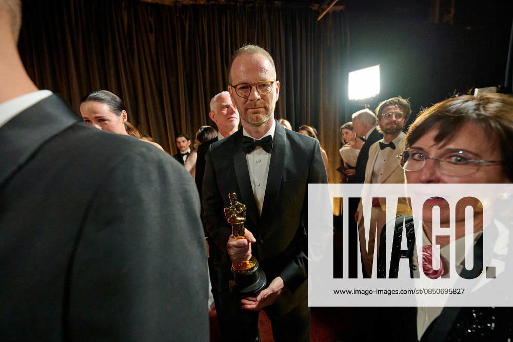 98th Oscars, Academy Awards Joachim Trier poses backstage with the Oscar for International Feature Film during the live ABC Telecast of the 98th Oscars at Dolby Theatre at Ovation Hollywood on Sunday, March 15, 2026., Credit:Richard Harbaugh The Academy Avalon United States of America, CA, Hollywood, Dolby Theater