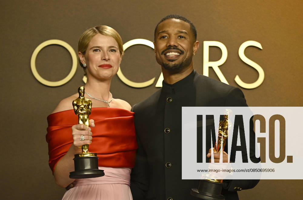 Winners in the press room of the 98th Academy Awards at Dolby Thetre in Los Angeles Featuring: Jessie Buckley and Michael B. Jordan Where: Los Angeles, California, United States When: 15 Mar 2026 Credit: Valerie Goodloe MediaPunch INSTARimages . NOT FOR USE BY NEWSPAPERS BASED IN THE UK.