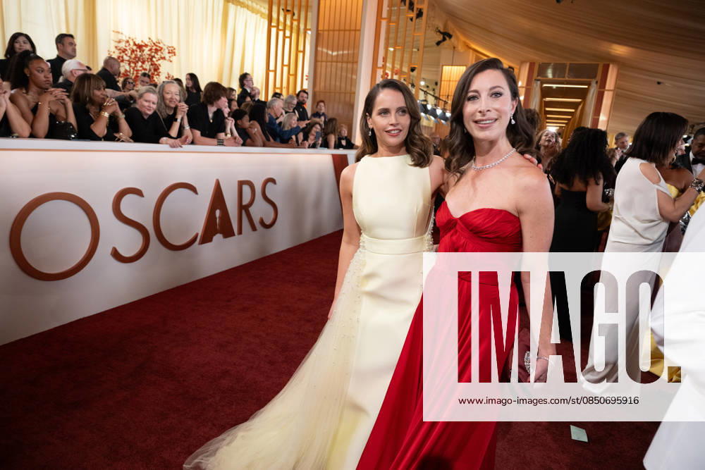 98th Oscars, Academy Awards Felicity Jones (center) and Ashley Schlaifer arrive on the red carpet of the 98th Oscars at the Dolby Theatre at Ovation Hollywood on Sunday, March 15, 2026., Credit:LCY Avalon United States of America, CA, Hollywood, Dolby Theater