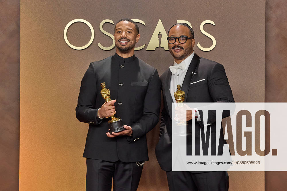98th Oscars, Academy Awards Michael B. Jordan and Ryan Coogler pose backstage with the Oscar for Actor in a Leading Role during the 98th Oscars at Dolby Theatre at Ovation Hollywood on Sunday, March 15, 2026., Credit:Etienne Laurent The Academy Avalon United States of America, CA, Hollywood, Dolby Theater