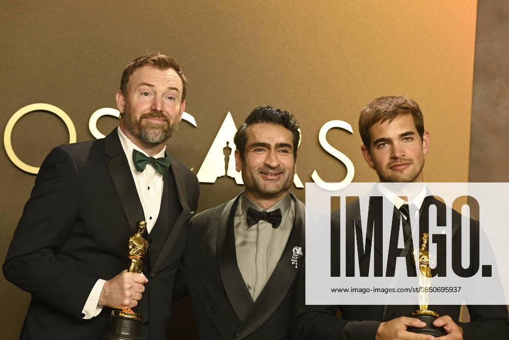Winners in the press room of the 98th Academy Awards at Dolby Thetre in Los Angeles Featuring: Jack Piatt, Kumail Nanjiani and Sam A. Davis Where: Los Angeles, California, United States When: 15 Mar 2026 Credit: Valerie Goodloe MediaPunch INSTARimages . NOT FOR USE BY NEWSPAPERS BASED IN THE UK.