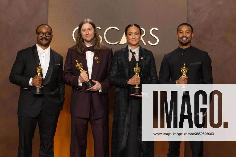 98th Oscars, Academy Awards Ryan Coogler, Ludwig Goransson, Michael B. Jordan and Autumn Durald Arkapaw backstage during the 98th Oscars at Dolby Theatre at Ovation Hollywood on Sunday, March 15, 2026., Credit:Etienne Laurent The Academy Avalon United States of America, CA, Hollywood, Dolby Theater