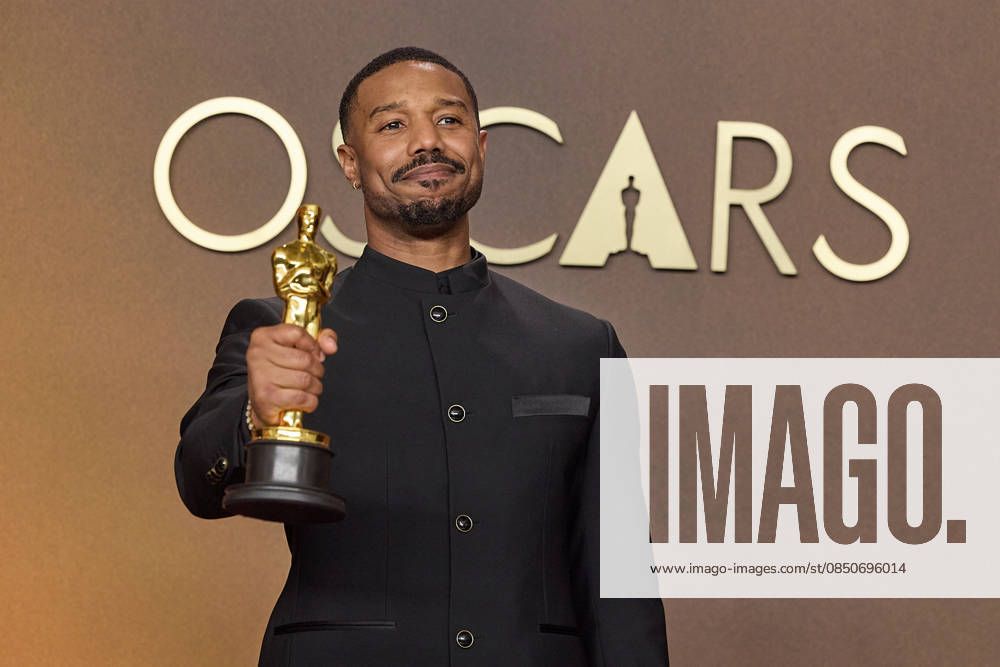 98th Oscars, Academy Awards Michael B. Jordan poses backstage with the Oscar for Actor in a Leading Role during the 98th Oscars at Dolby Theatre at Ovation Hollywood on Sunday, March 15, 2026., Credit:Etienne Laurent The Academy Avalon United States of America, CA, Hollywood, Dolby Theater
