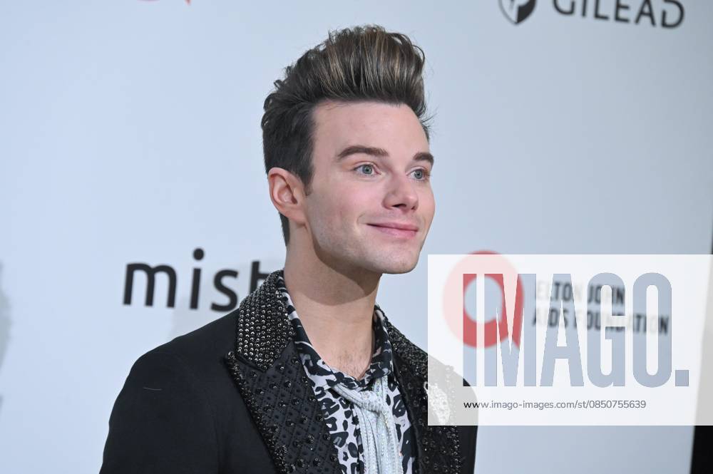 Chris Colfer at arrivals for 34th Annual Elton John AIDS Foundation Academy Awards Viewing Party, West Hollywood Park, Los Angeles, CA, March 15, 2026. Photo By: Michael Mattes Everett Collection 34th Annual Elton John AIDS Foundation Academy Awards Viewing Party PUBLICATIONXNOTxINxCANxCHNxFRAxITAxJPNxNORxPOLxRUSxESPxUKxUSA