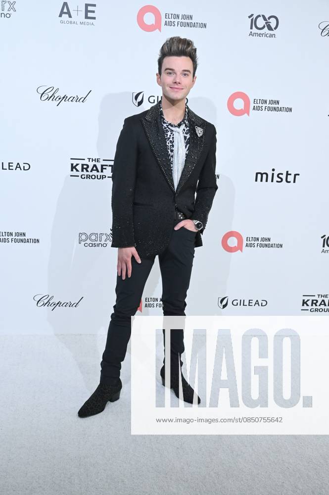 Chris Colfer at arrivals for 34th Annual Elton John AIDS Foundation Academy Awards Viewing Party, West Hollywood Park, Los Angeles, CA, March 15, 2026. Photo By: Michael Mattes Everett Collection 34th Annual Elton John AIDS Foundation Academy Awards Viewing Party PUBLICATIONXNOTxINxCANxCHNxFRAxITAxJPNxNORxPOLxRUSxESPxUKxUSA