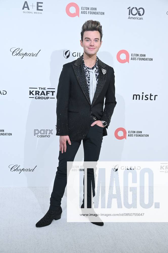 Chris Colfer at arrivals for 34th Annual Elton John AIDS Foundation Academy Awards Viewing Party, West Hollywood Park, Los Angeles, CA, March 15, 2026. Photo By: Michael Mattes Everett Collection 34th Annual Elton John AIDS Foundation Academy Awards Viewing Party PUBLICATIONXNOTxINxCANxCHNxFRAxITAxJPNxNORxPOLxRUSxESPxUKxUSA