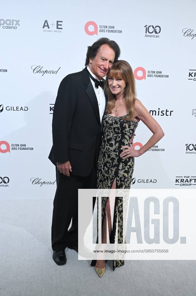 John Zambetti, Jane Seymour at arrivals for 34th Annual Elton John AIDS Foundation Academy Awards Viewing Party, West Hollywood Park, Los Angeles, CA, March 15, 2026. Photo By: Michael Mattes Everett Collection 34th Annual Elton John AIDS Foundation Academy Awards Viewing Party PUBLICATIONXNOTxINxCANxCHNxFRAxITAxJPNxNORxPOLxRUSxESPxUKxUSA