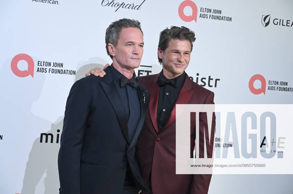 Neil Patrick Harris, David Burtka at arrivals for 34th Annual Elton John AIDS Foundation Academy Awards Viewing Party, West Hollywood Park, Los Angeles, CA, March 15, 2026. Photo By: Michael Mattes Everett Collection 34th Annual Elton John AIDS Foundation Academy Awards Viewing Party PUBLICATIONXNOTxINxCANxCHNxFRAxITAxJPNxNORxPOLxRUSxESPxUKxUSA