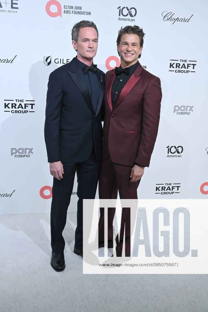 Neil Patrick Harris, David Burtka at arrivals for 34th Annual Elton John AIDS Foundation Academy Awards Viewing Party, West Hollywood Park, Los Angeles, CA, March 15, 2026. Photo By: Michael Mattes Everett Collection 34th Annual Elton John AIDS Foundation Academy Awards Viewing Party PUBLICATIONXNOTxINxCANxCHNxFRAxITAxJPNxNORxPOLxRUSxESPxUKxUSA