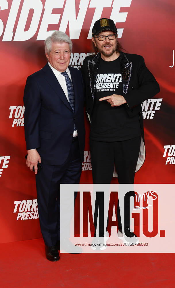 Premier of the film Torrente Presidente Enrique Cerezo and Santiago Segura during the premiere of the film Torrente Presidente at the Cines Callao, on March 16, 2026, in Madrid Spain Filmmaker Santiago Segura returns this Friday, March 13, to Spanish cinemas with Torrente Presidente , the sixth installment of his successful saga that began in 1998 with Torrente, el brazo tonto de la ley CINEMA PREMIERE GENTE José Madrid Madrid Madrid Espana