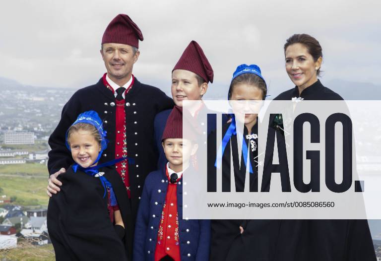Faroer 1st day of the 4 day visit of Prince Frederik and Princess Mary and Prince Christian and Princess Isabella and Prince Vincent and Princess Josephine to the Faeroer islands in Denmark. Visiting Bursatangi, the rowing club Knorrur, the government buildings on Tinganes, reception by Torshavn’s mayor Annika Olsen, and Mr. Jacob Horn Nielsen, The School at Argjahamri, the residence hall Finsen.