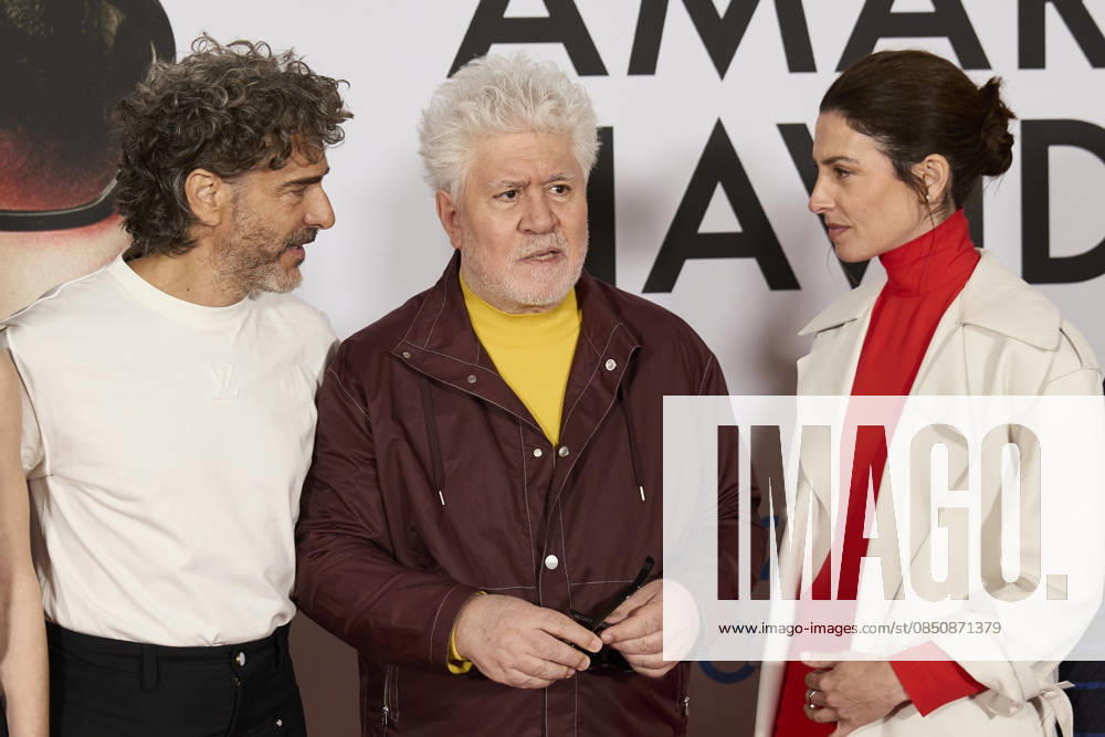 PEDRO ALMODoVAR, BoÂRBARA LENNIE, LEONARDO SBARAGLIA attend the Ã¢â‚¬ËœAmarga NavidadÃ¢â‚¬â ¢ (Bitter Christmas) photocall Madrid Spain - ZUMAc260 20260317_zep_c260_042
