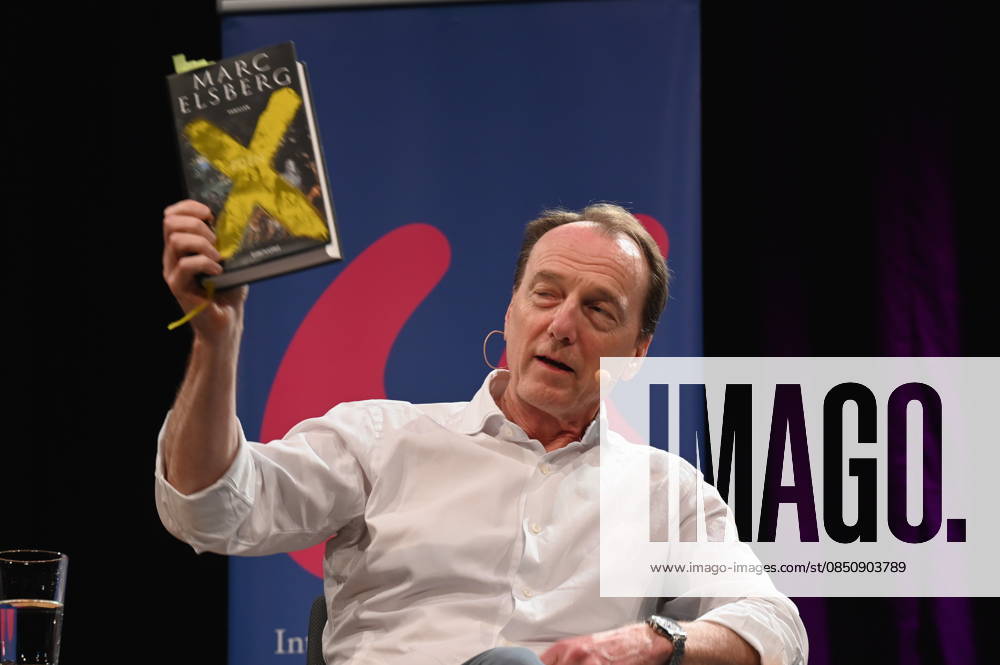 Austrian author Marc Elsberg reads and speaks at Lit Cologne, the international literature festival