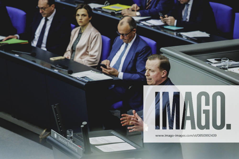 Adis Ahmetovic, Member of the German Bundestag SPD , recorded during the debate on the government declaration in the German Bundestag in Berlin, 18 03 2026 Berlin Germany
