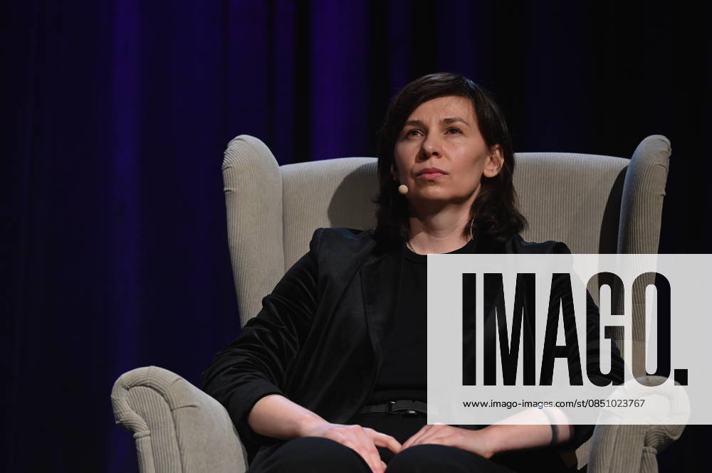 Author Tanja Maljartschuk reads and speaks at Lit Cologne, the international literature festival