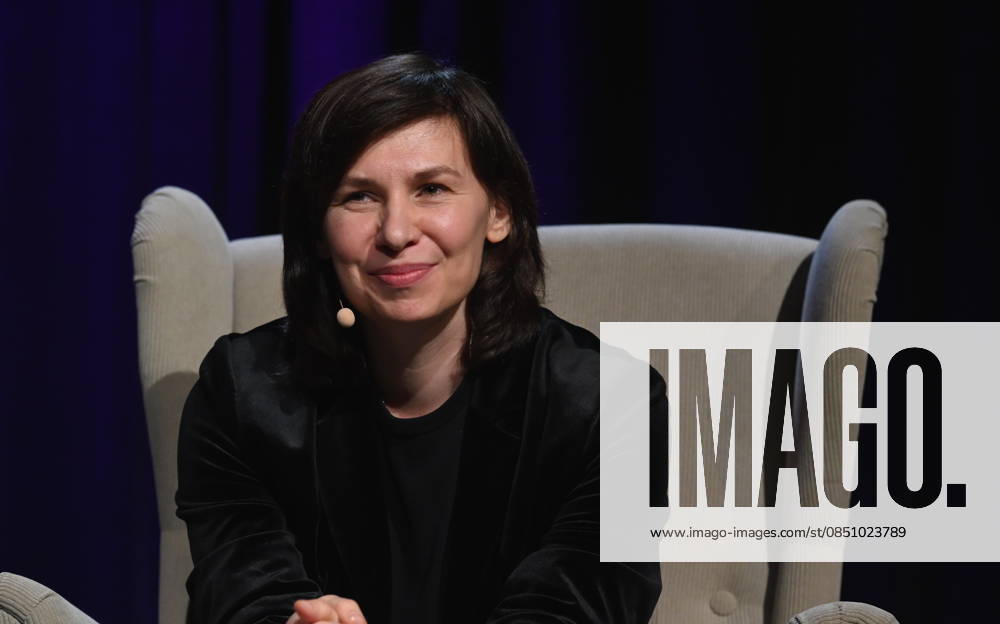 Author Tanja Maljartschuk reads and speaks at Lit Cologne, the international literature festival
