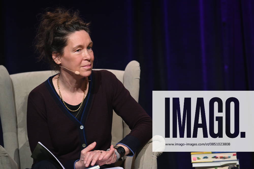 Author Monika Rinck reads and speaks at Lit Cologne, the international literature festival