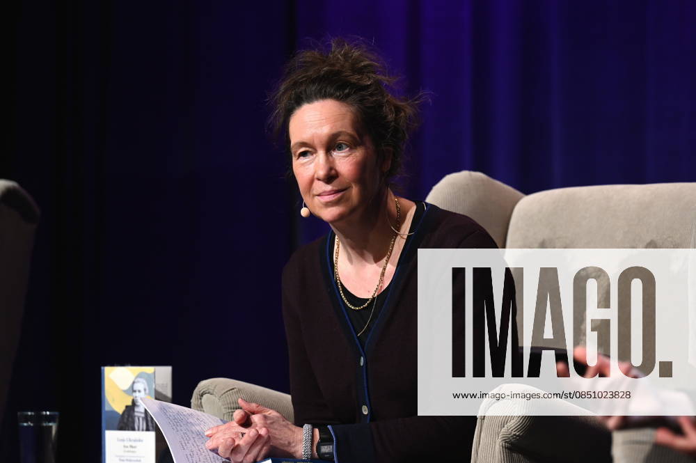 Author Monika Rinck reads and speaks at Lit Cologne, the international literature festival