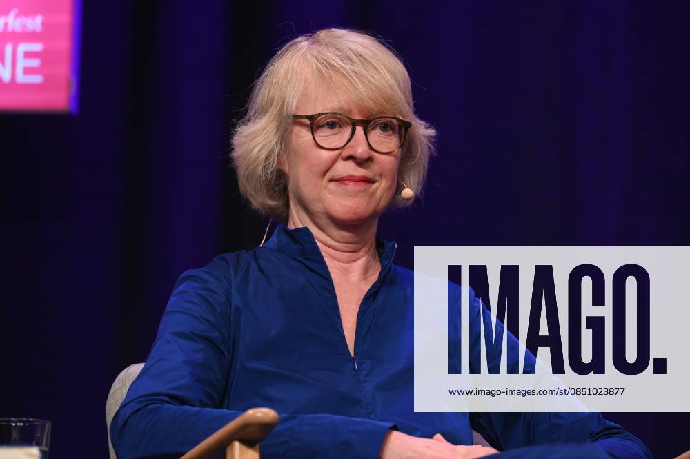 Author Meike Winnemuth reads and speaks at Lit Cologne, the international literature festival