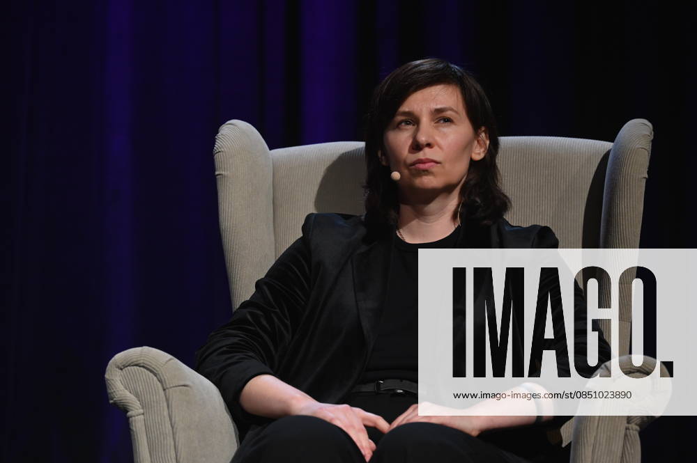 Author Tanja Maljartschuk reads and speaks at Lit Cologne, the international literature festival