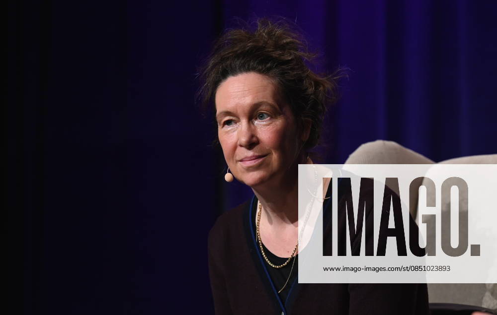Author Monika Rinck reads and speaks at Lit Cologne, the international literature festival