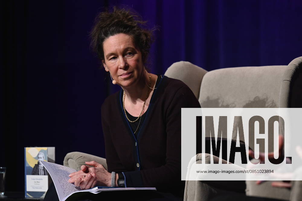 Author Monika Rinck reads and speaks at Lit Cologne, the international literature festival