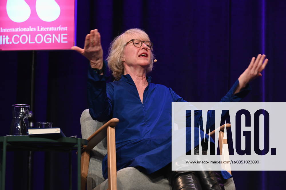 Author Meike Winnemuth reads and speaks at Lit Cologne, the international literature festival