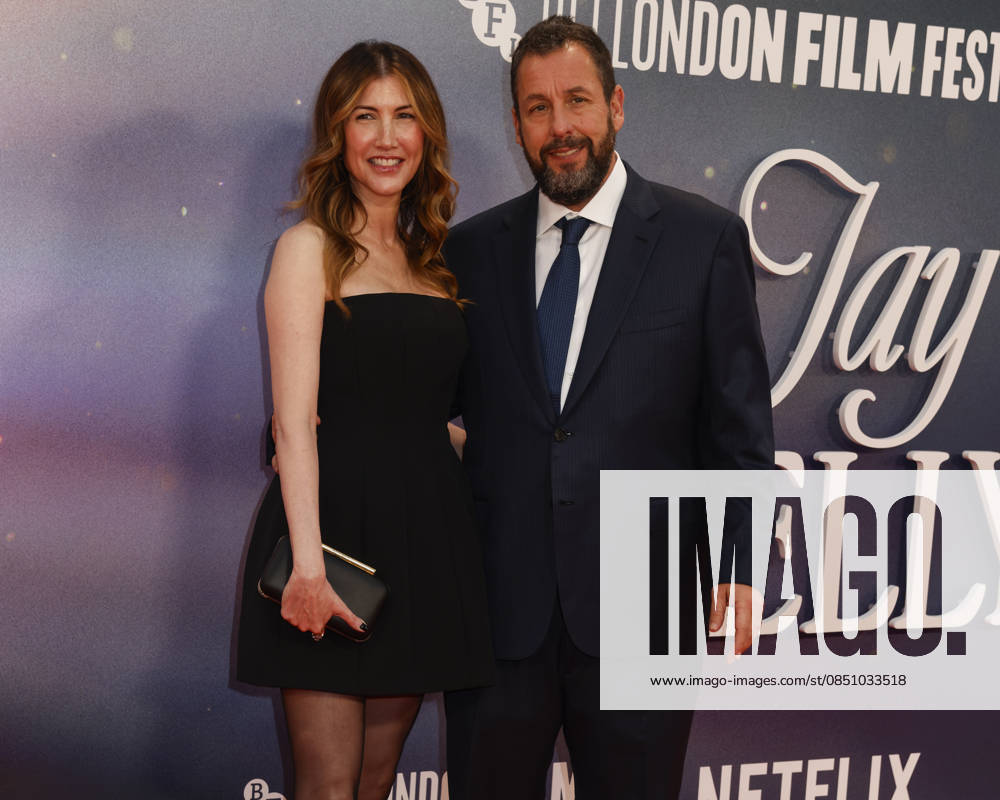 Jackie Sandler and Adam Sandler attend the 69th BFI London Film Festival: Jay Kelly Headline Gala at the Royal Festival Hall in Waterloo, London. London United Kingdom - ZUMAs197 20251010_aab_s197_071