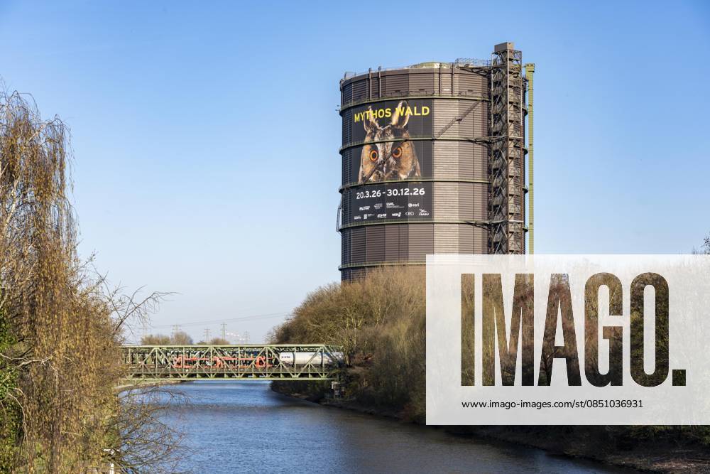 New exhibition in the Gasometer Oberhausen, Rhein Herne Kanal, Mythos Wald, on 3 levels and with several thematic chapters, the exhibition shows the diversity of the worlds forests with pictures, videos and exhibits, Rhein Herne Kanal, NRW, Germany, Mythos Wald Oberhausen