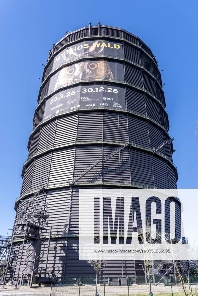 New exhibition in the Gasometer Oberhausen, Mythos Wald, on 3 levels and with several thematic chapters, the exhibition shows the diversity of the worlds forests with pictures, videos and exhibits, NRW, Germany, Mythos Wald Oberhausen