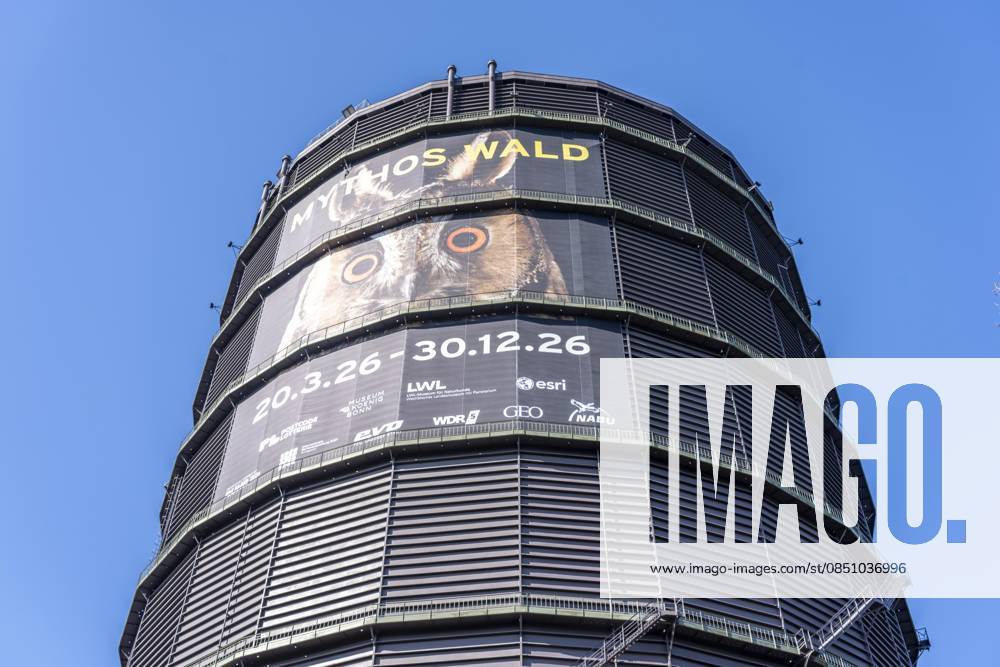 New exhibition in the Gasometer Oberhausen, Mythos Wald, on 3 levels and with several thematic chapters, the exhibition shows the diversity of the worlds forests with pictures, videos and exhibits, NRW, Germany, Mythos Wald Oberhausen