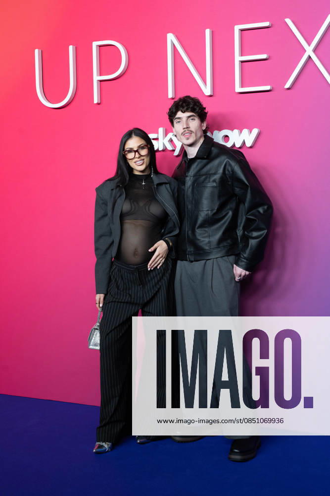 London, red carpet arrivals for Sky Up Next 2026 at Freemasons Hall. Pictured: Emily Faye Miller and Cam Holmes.