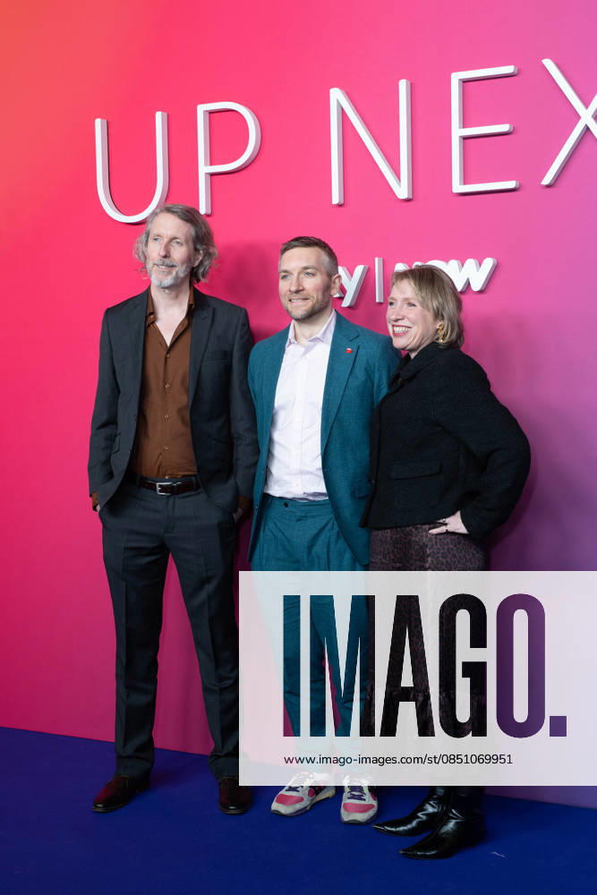 London, red carpet arrivals for Sky Up Next 2026 at Freemasons Hall. Pictured: Steve Cox, Matt Walker, and Sarah Cox