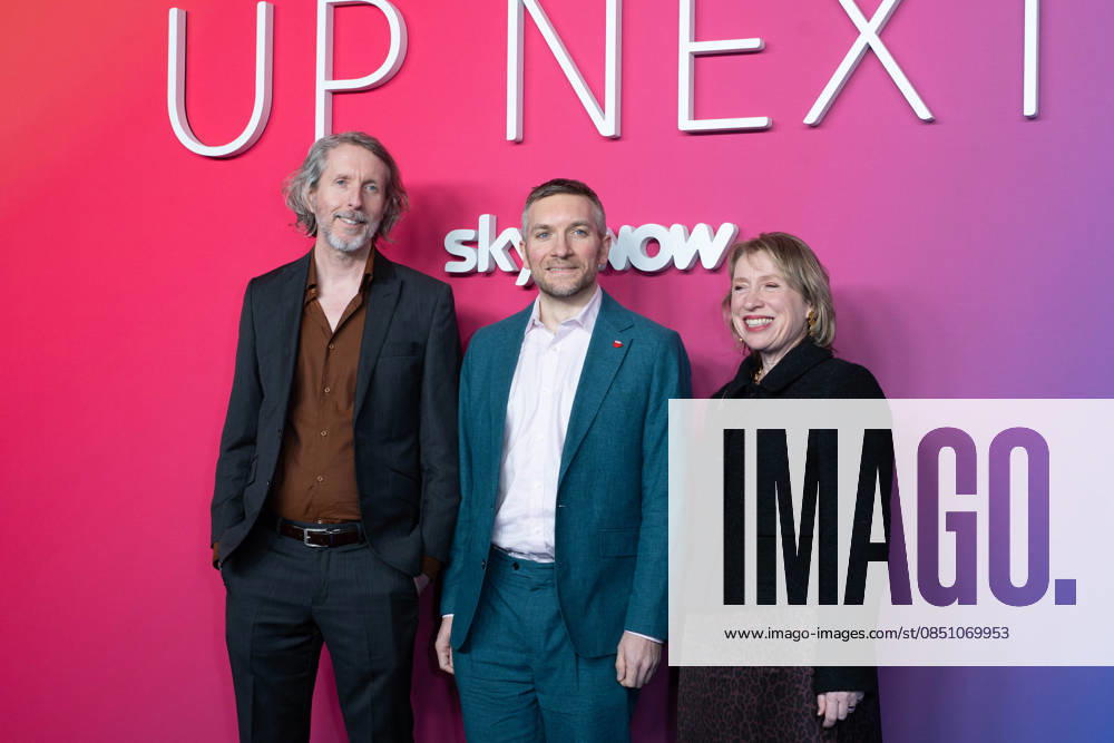 London, red carpet arrivals for Sky Up Next 2026 at Freemasons Hall. Pictured: Steve Cox, Matt Walker, and Sarah Cox