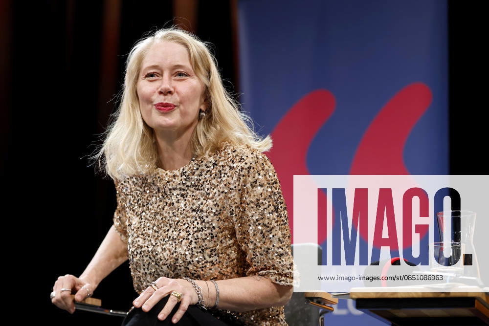 Book illustrator Kat Menschik during her appearance at the Westend event as part of Lit Cologne 2026 in the WDR Funkhaus at Wallrafplatz Cologne, 18 03 2026 NRW Germany