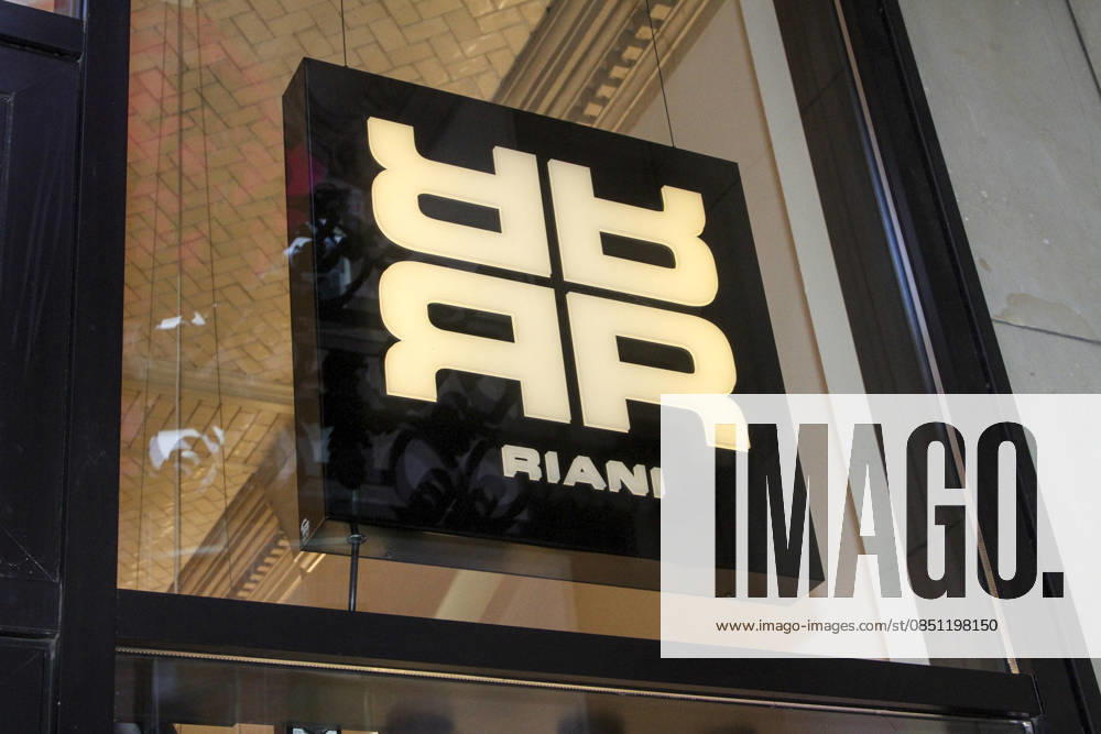 Abb Exterior view store logo at the Riani store opening on Thursday 19 03 2026 in Hamburg Hamburg Germany