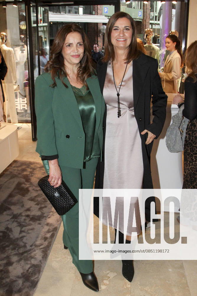 Abb Rebecca Immanuel actress with Inka Schneider TV presenter at the Riani Store Opening on Thursday 19 03 2026 in Hamburg Hamburg Germany