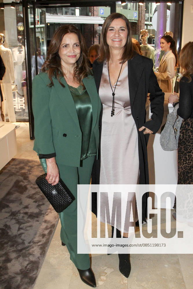 Abb Rebecca Immanuel actress with Inka Schneider TV presenter at the Riani Store Opening on Thursday 19 03 2026 in Hamburg Hamburg Germany