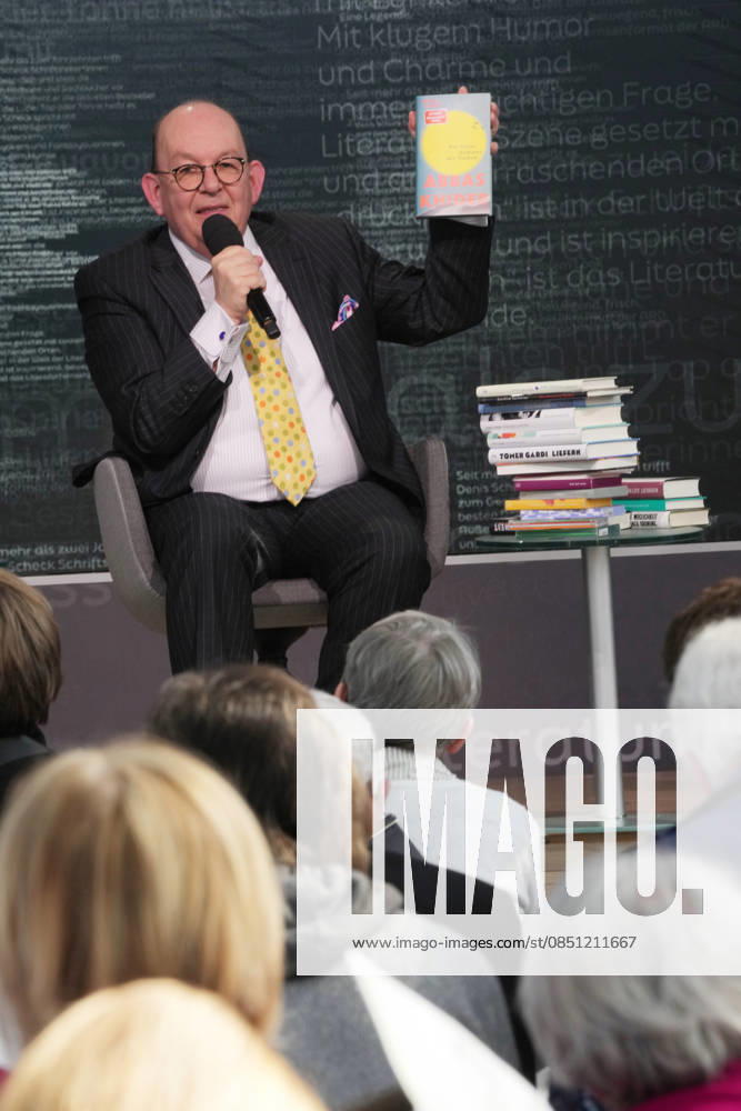 Buchmesse Leipzig GER, Leipzig,20260319, Buchmesse Leipzig, Messehalle , Denis Scheck, Best of druckfrisch, , presentation of new publications, is a translator and journalist on radio and television