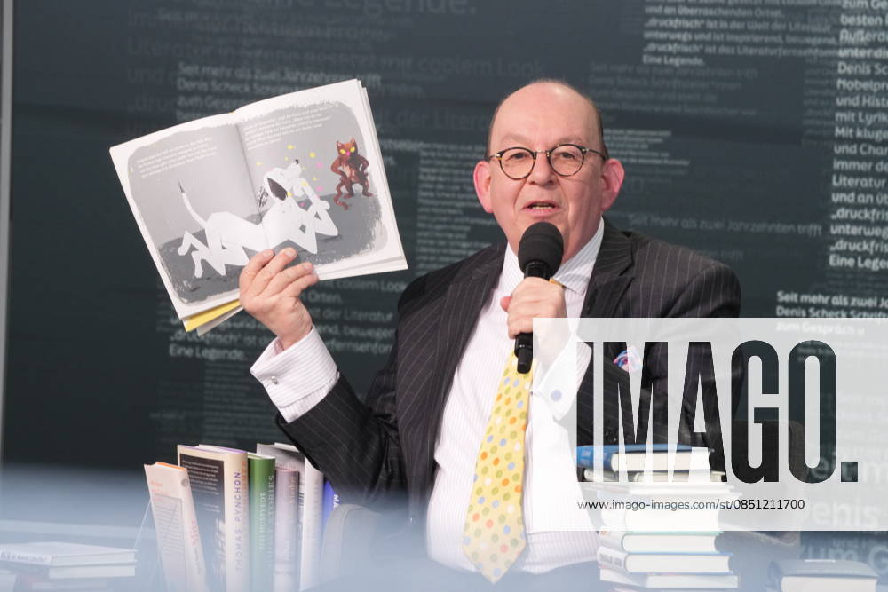 Buchmesse Leipzig GER, Leipzig,20260319, Buchmesse Leipzig, Messehalle , Denis Scheck, Best of druckfrisch, , Presentation of new publications, is a translator and journalist in radio and television, Nothing