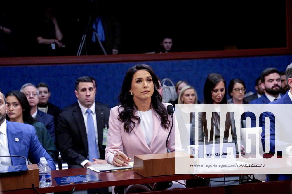 Tulsi Gabbard, Director of National Intelligence (DNI) testifies before the United States House Select Committee on Intelligence hearing on the ˜2026 Annual Worldwide Threats Assessment in the US Capitol in Washington, DC, USA, on Thursday
