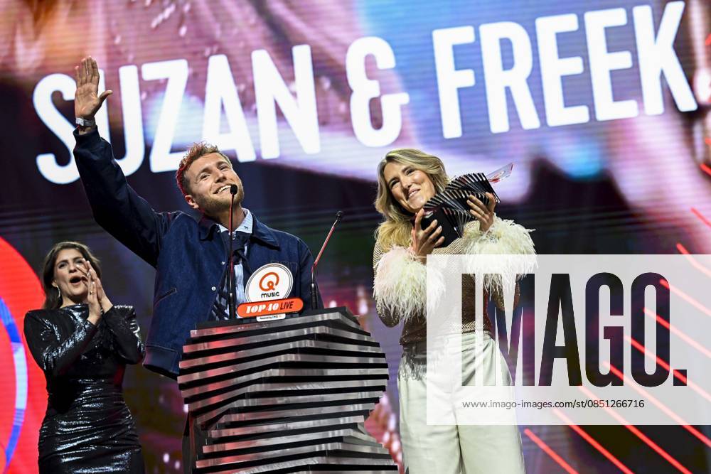Rotterdam, The Netherlands, 2026-03-20 20:18:02 ROTTERDAM, 20-3-2026, AHOY RTMQmusic Top 40 Live is an annual live music event where popular Top 40 artists perform and the biggest hits of the year are celebrated, including the presentation of the Top 40 Awards. PHOTO: NLBeeld Patrick van Emst. In the photo: Top 40 award for Best National Live Act - Suzan & Freek. In the photo: Marieke Elsinga Credit: NL Beeld Patrick van Emst