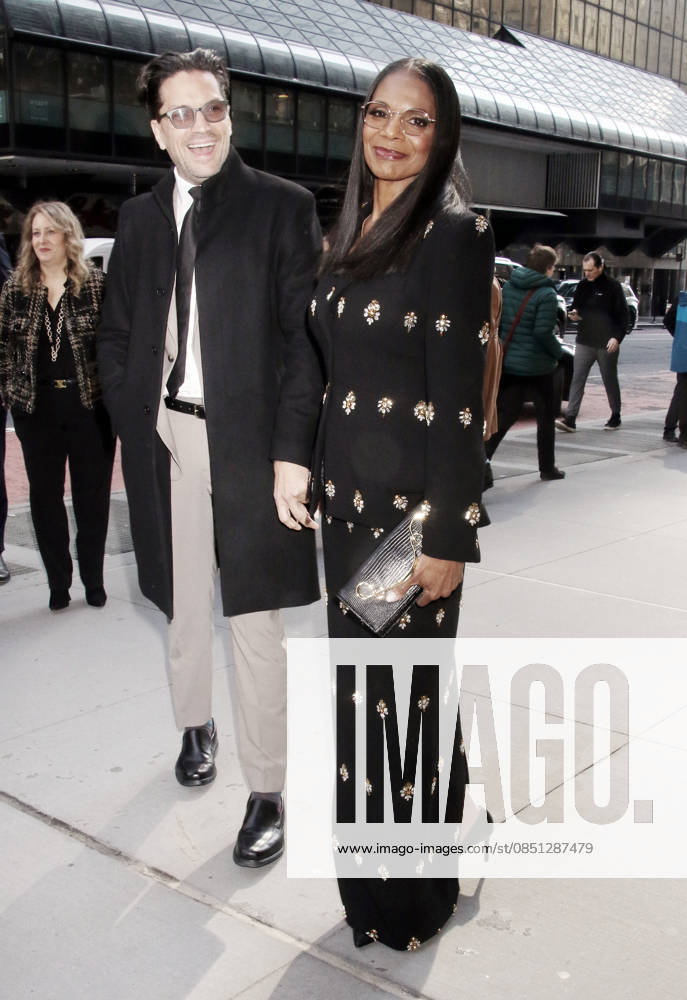 NEW YORK, NY- MARCH 20: Audra McDonald, Will Swenson seen at the New York Women in Film & Televisions 46th Annual MUSE Awards at Cipriani 42nd St. in New York City on March 20, 2026.