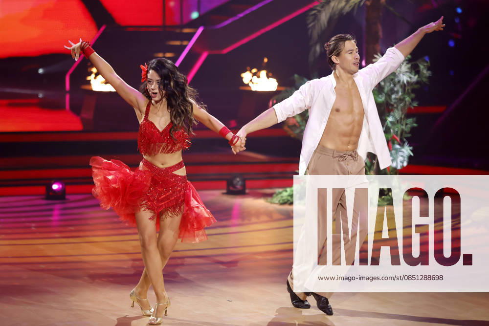 Internet personality Joel Mattli with dancer Malika Dzumaev at the third dance show of the 19th season of the RTL dance show Lets Dance at the Coloneum Cologne, 20 03 2026 NRW Germany