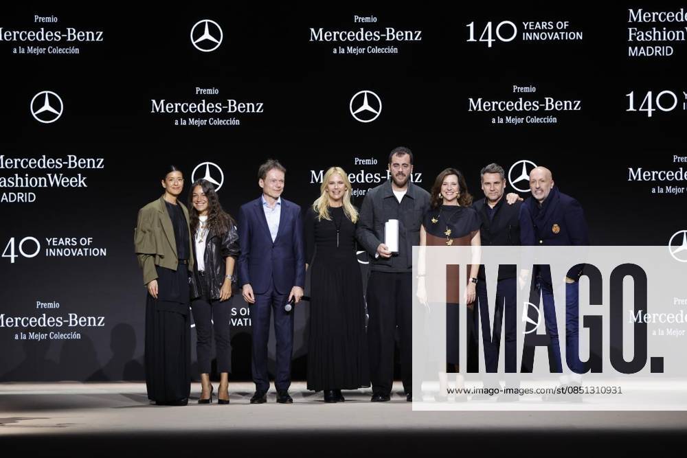 Mercedes Benz Mans Award Ceremony, has won the first Mercedes Benz Fashion Week Award for the best collection of the 83rd edition of the catwalk The new Mercedes Benz Award for the Best Collection was presented by Reiner Hoeps together with Valeria Mazza, on March 21, 2026, in Madrid Spain FASHION SHOW MBFWM IFEMA Organization 21 03 2026 Madrid Madrid Madrid Spain