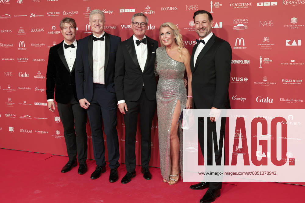 Frank Vogel, Lars Eric Mann, guest, Astrid Bleeker and Michael Dorn at the 29th Spa Awards 2026 ceremony at the Kurhaus Baden Baden, 21 03 2026 Foto:xR.xSchmiegeltx xFuturexImagex spa_6318